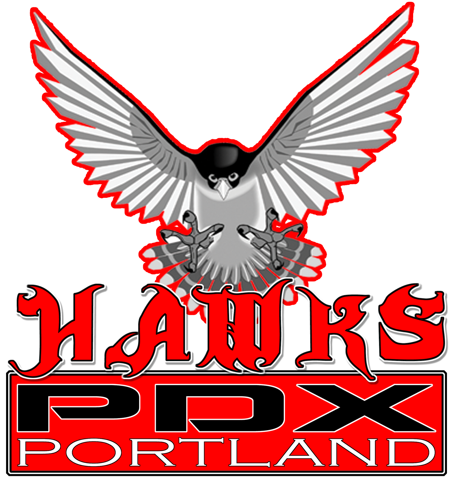 Hawk's PDX Portland Logo